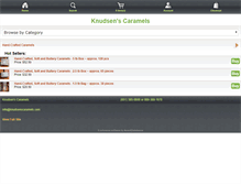 Tablet Screenshot of knudsenscaramels.com